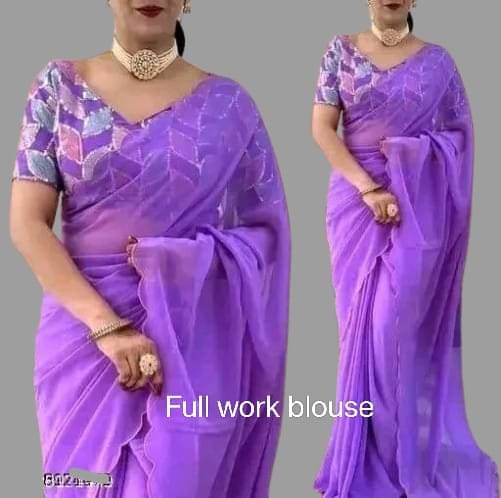     			supalee Tex Georgette Solid Saree With Unstitched Blouse Piece ( Multicolor1 )