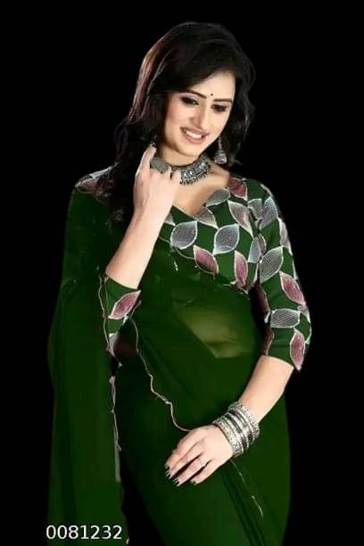     			supalee Tex Georgette Solid Saree With Unstitched Blouse Piece ( Multicolor1 )