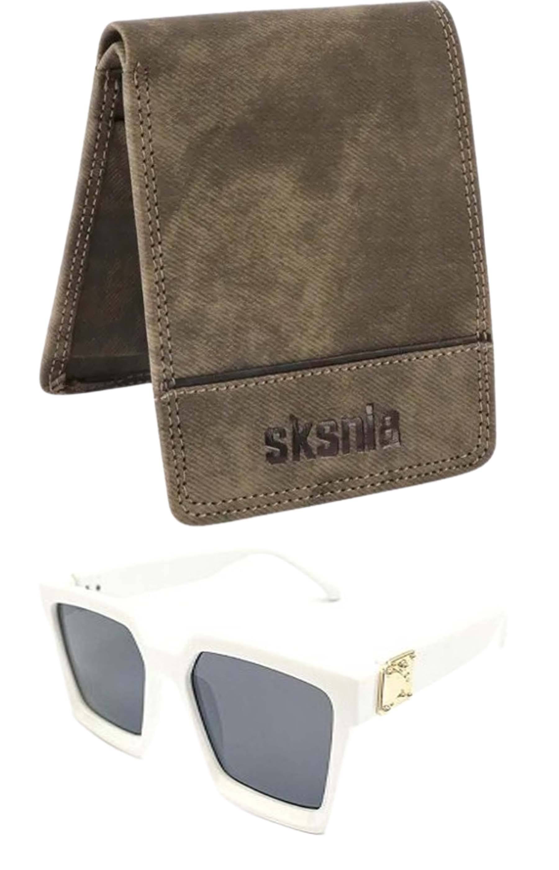     			windexa Green Faux Leather Men's Two Fold Wallet ( Pack of 2 )