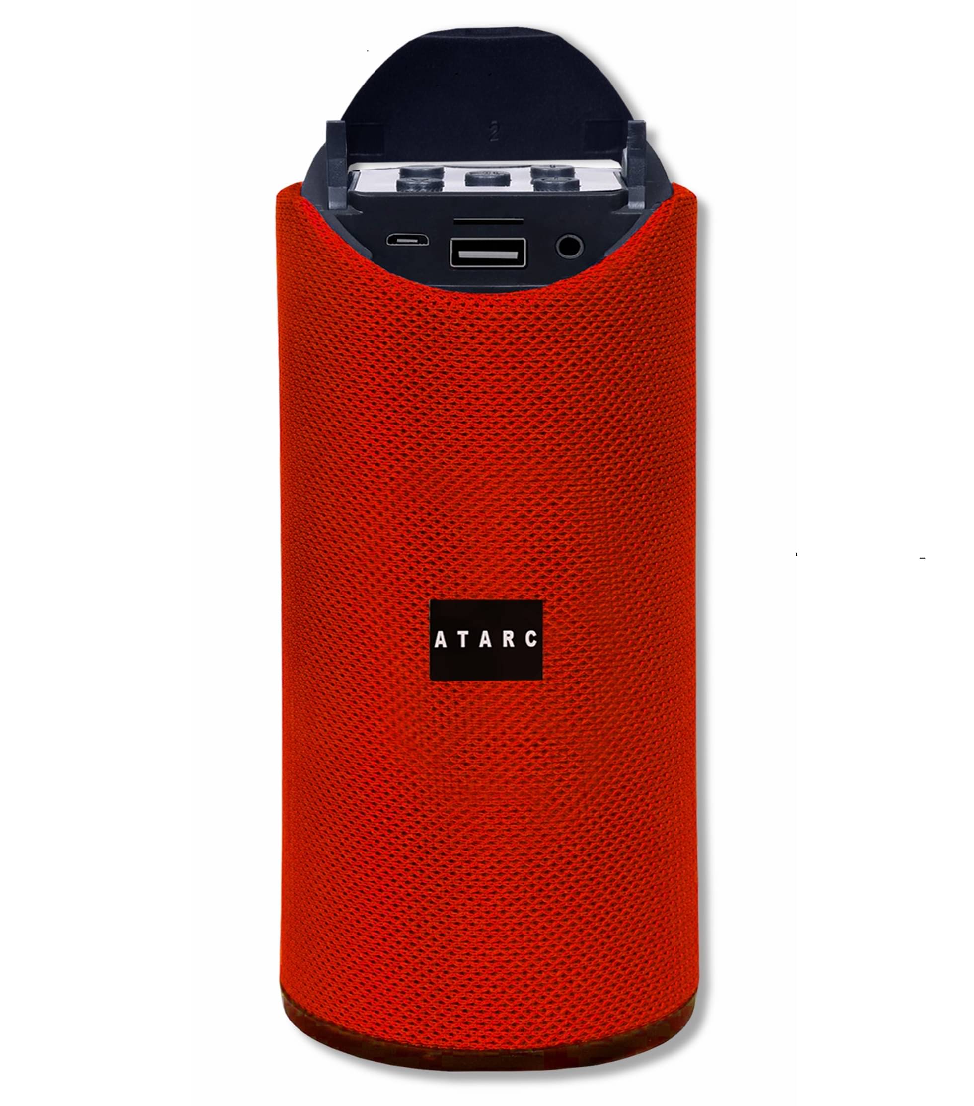     			ATARC AT-311 5 W Bluetooth Speaker Bluetooth V 5.1 with USB,SD card Slot,Aux Playback Time 6 hrs Red