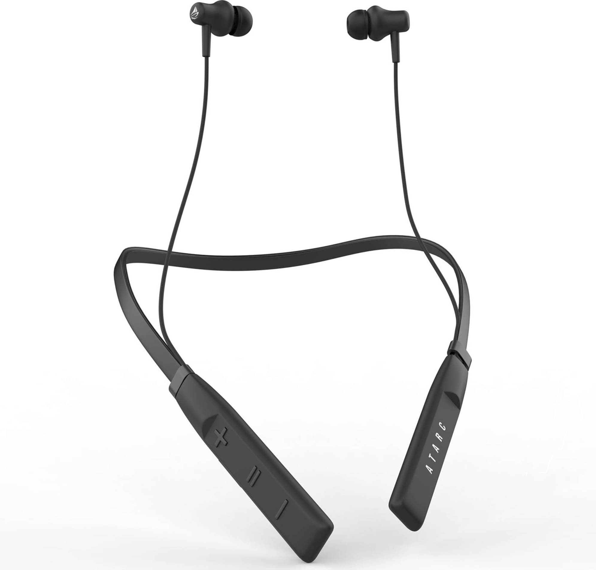     			ATARC In-the-ear Bluetooth Headset with Upto 20h Talktime Noise Cancellation - Black