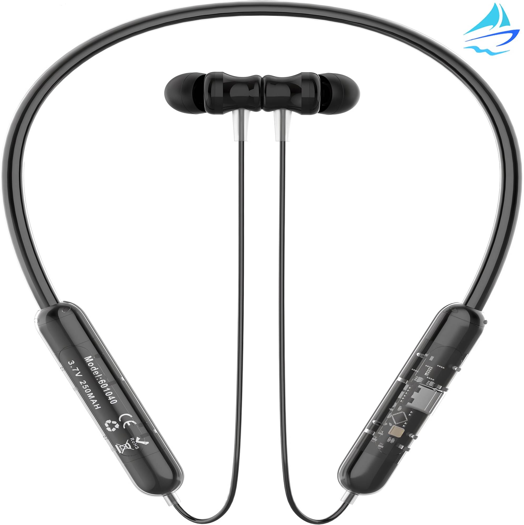     			ATARC In-the-ear Bluetooth Headset with Upto 20h Talktime Noise Cancellation - Black