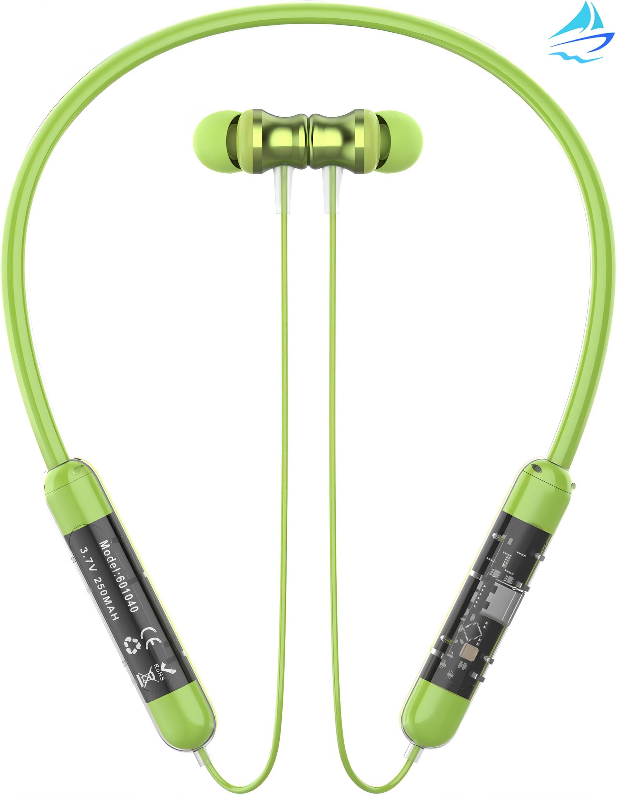     			ATARC In-the-ear Bluetooth Headset with Upto 20h Talktime Noise Cancellation - Green