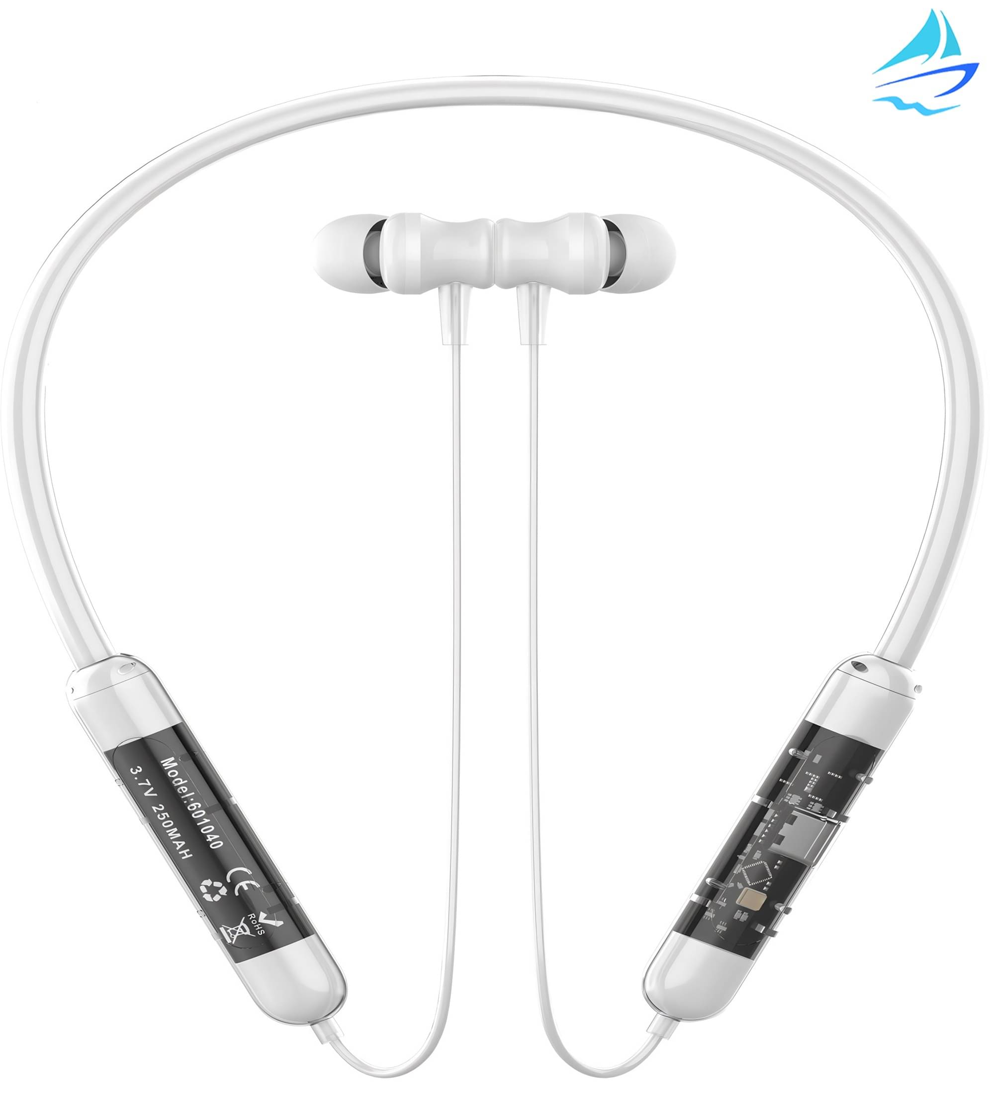     			ATARC In-the-ear Bluetooth Headset with Upto 20h Talktime Noise Cancellation - White