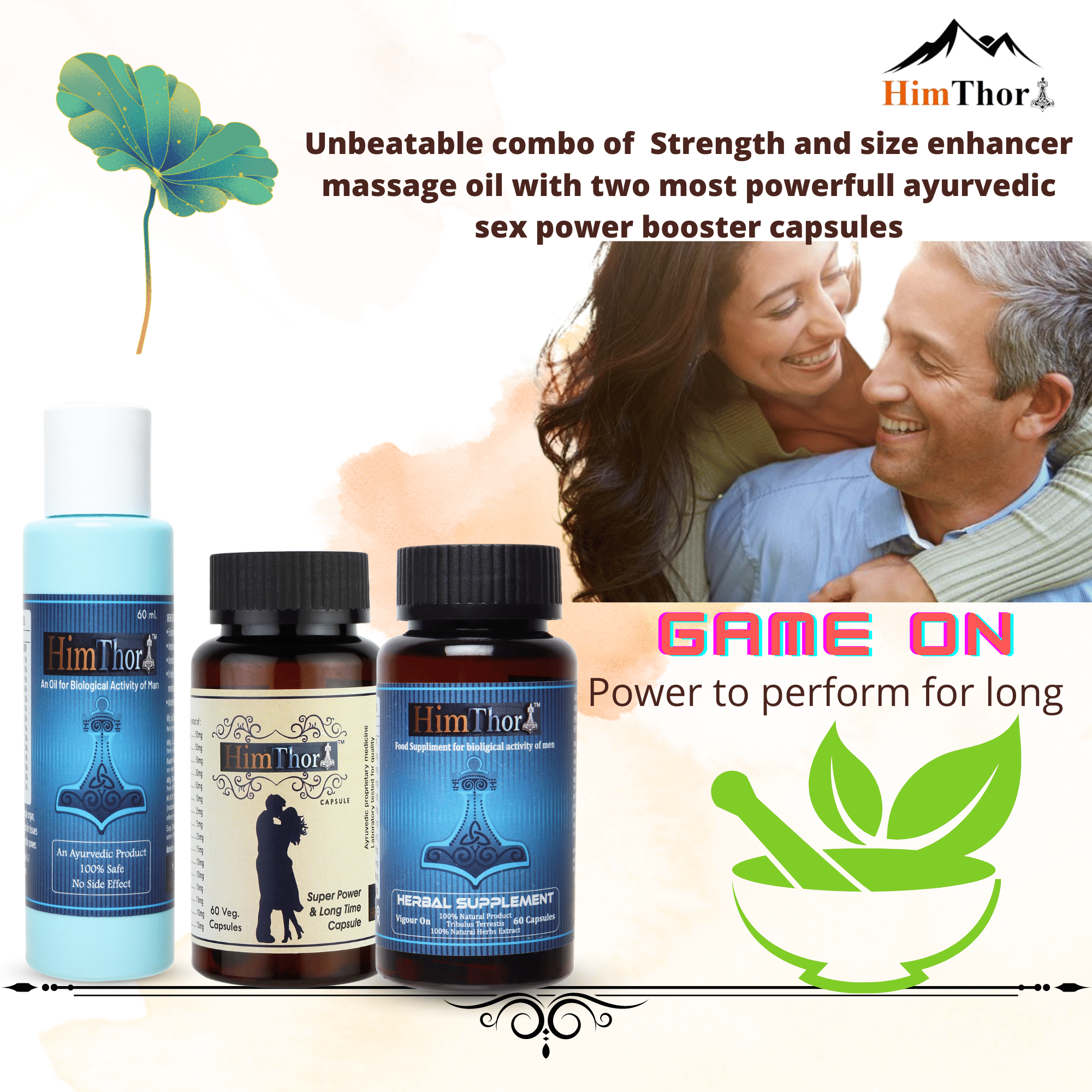 An ultimate combo of Ayurvedic Sex power 60 capsule, world famous Herbal 60 capsules with Size enhancer massage oil 60ml. An ultimate combo of Ayurvedic Sex power 60 capsule, world famous Herbal 60 capsules with Size enhancer massage oil 60ml.