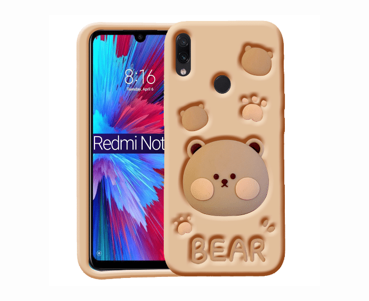     			BKRT Cases with Stands Compatible For Rubber Xiaomi Redmi Note 7 Pro ( Pack of 1 )