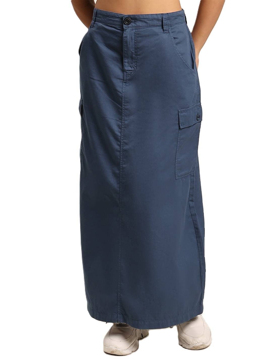 Bene Kleed Blue Cotton Women's A-Line Skirt ( Pack of 1 ) Bene Kleed Blue Cotton Women's A-Line Skirt ( Pack of 1 )