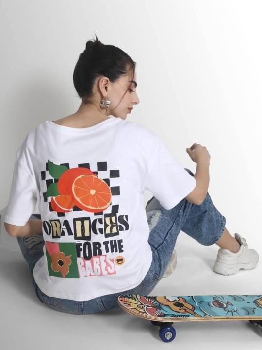 Bene Kleed Women Cotton Solid Oversized Fit Round Neck T-Shirt ( White ) Bene Kleed Women Cotton Solid Oversized Fit Round Neck T-Shirt ( White )