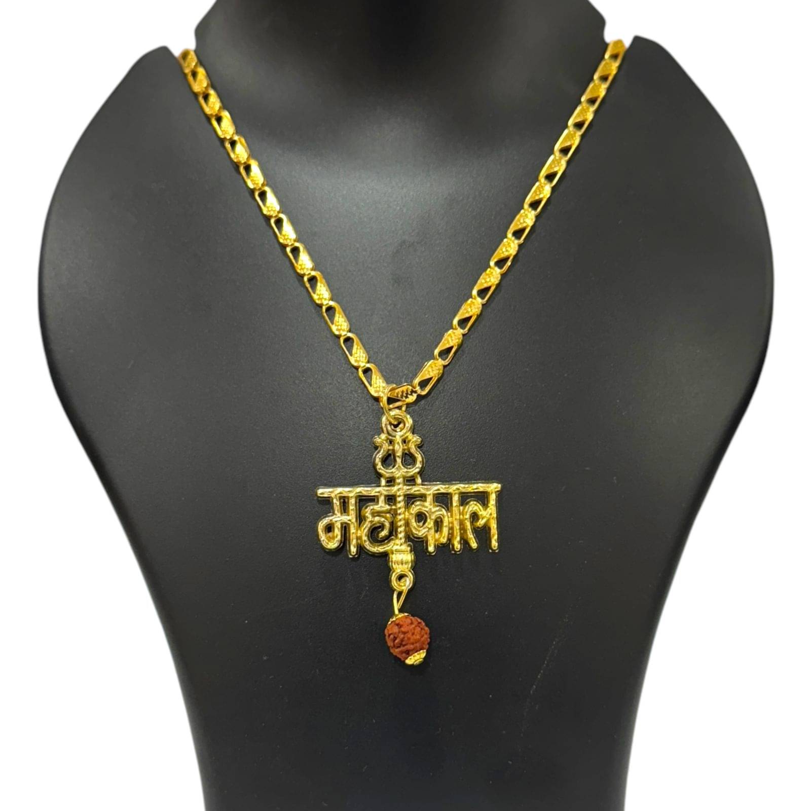     			Charms Gold Religious Pendant With Chain ( Pack of 1 )