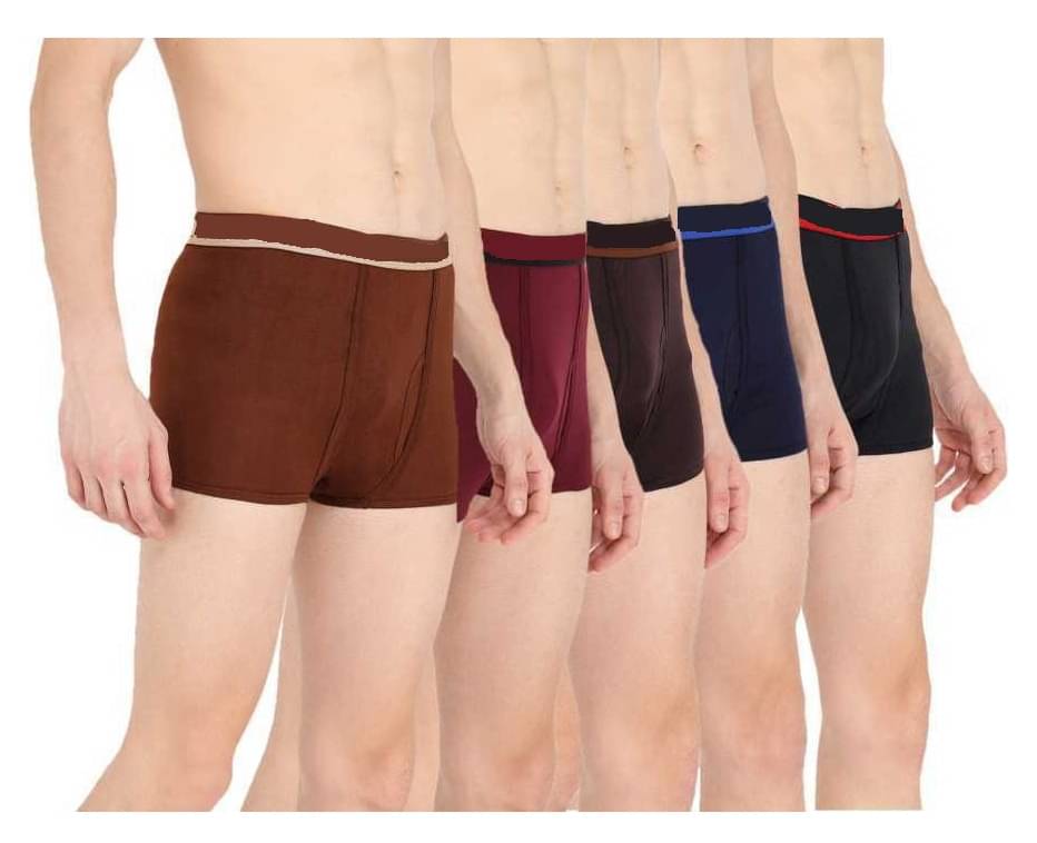 D1 DIFFERENT ONE Pack of 5 Cotton Trunks For Men's ( Multicolor ) D1 DIFFERENT ONE Pack of 5 Cotton Trunks For Men's ( Multicolor )