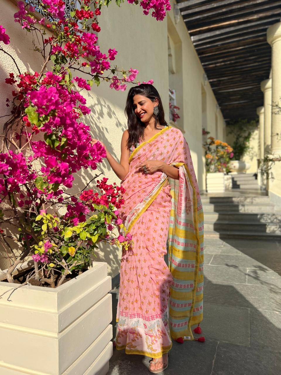 JINAL & JINAL Chanderi Printed Saree With Unstitched Blouse Piece ( Multicolor1 ) JINAL & JINAL Chanderi Printed Saree With Unstitched Blouse Piece ( Multicolor1 )