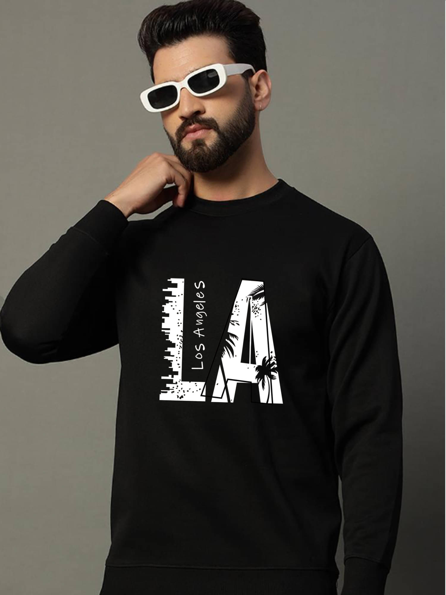 JUGULAR Cotton Regular Fit Printed Full Sleeves Men's Round T-Shirt - Black ( Pack of 1 )     			JUGULAR Cotton Regular Fit Printed Full Sleeves Men's Round T-Shirt - Black ( Pack of 1 )