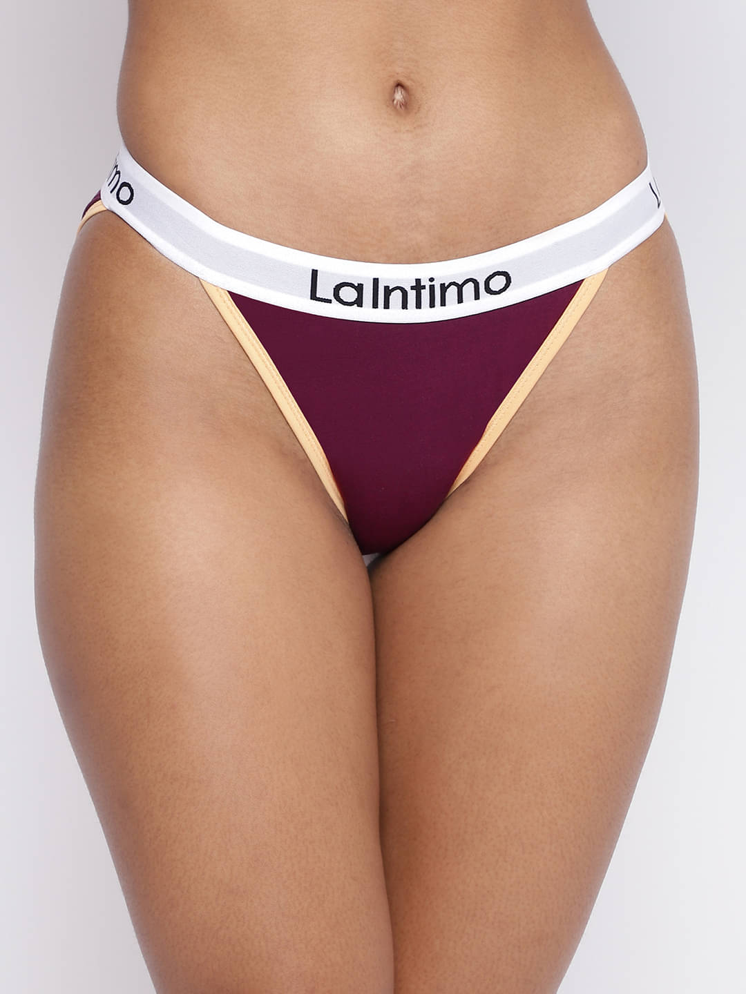La Intimo Pack of 1 Cotton Lycra Bikini For Women ( Purple ) La Intimo Pack of 1 Cotton Lycra Bikini For Women ( Purple )