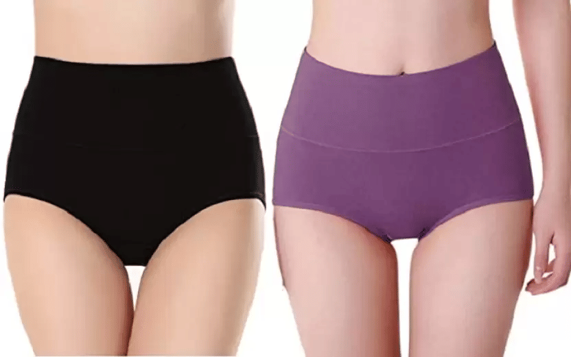 Louis Craft Pack of 2 Cotton Lycra Briefs For Women ( Multicolor )