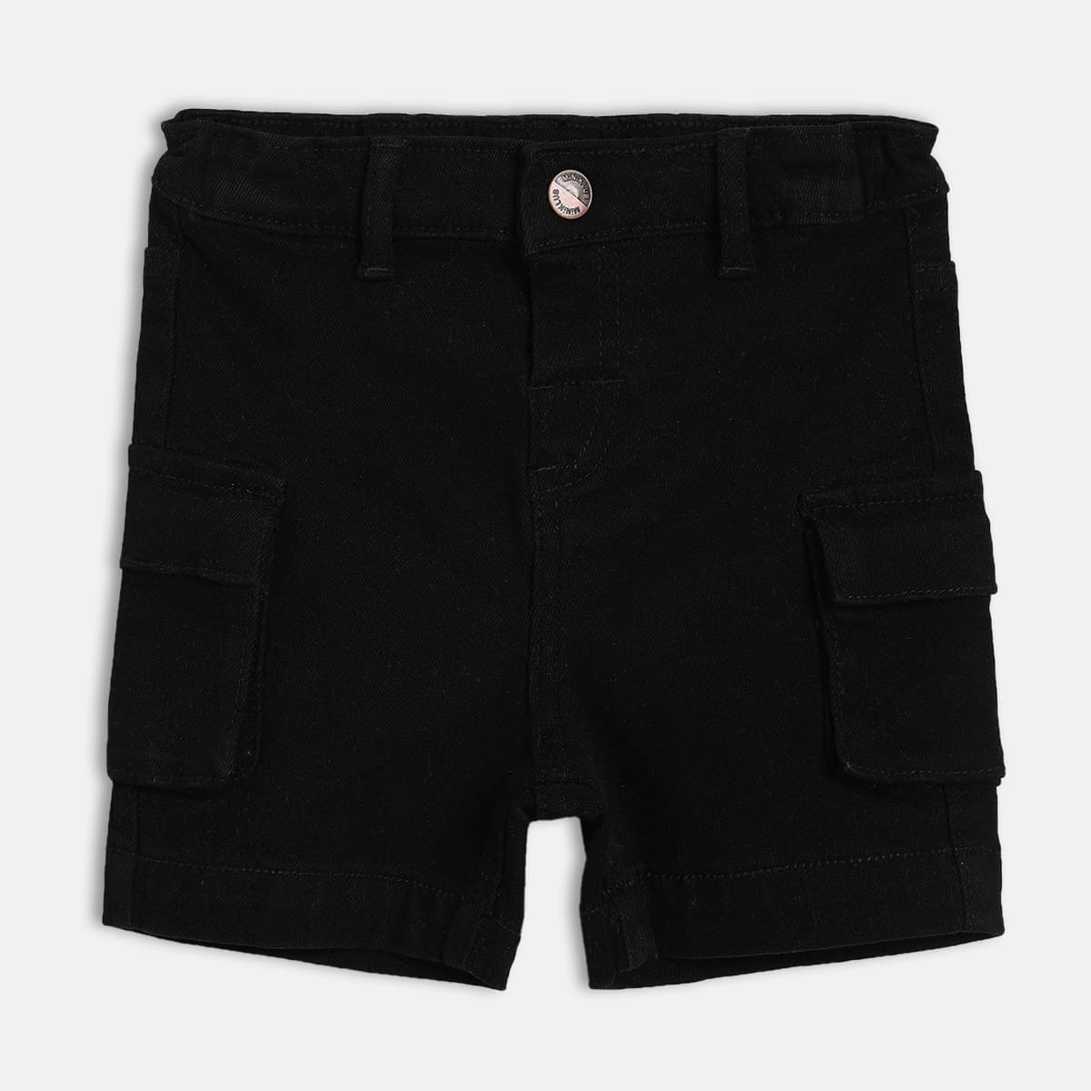    			MINI KLUB Pack of 1 Cotton Shorts For Baby Boys ( Black )