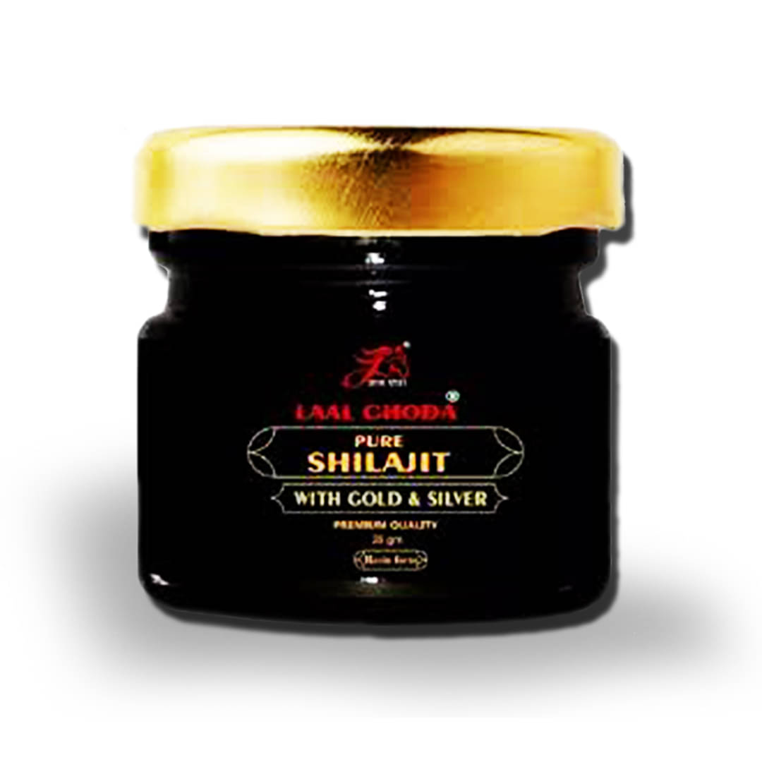     			Pure Himalayan Shilajit Resin LAAL GHODA Pure and Natural Shilajit with Gold & Silver Pure Himalayan Shilajit, Shilajeet Resin Form For Strength, Stamina & Vitality Original Shilajeet For Men & Women