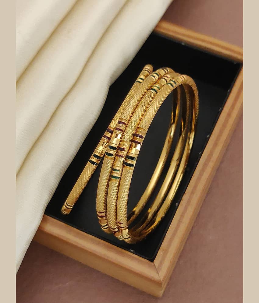 Shivay Fashion Gold Bangle ( Pack of 2 ) - Bangles & Bracelets | Buy online on ZillyBuy