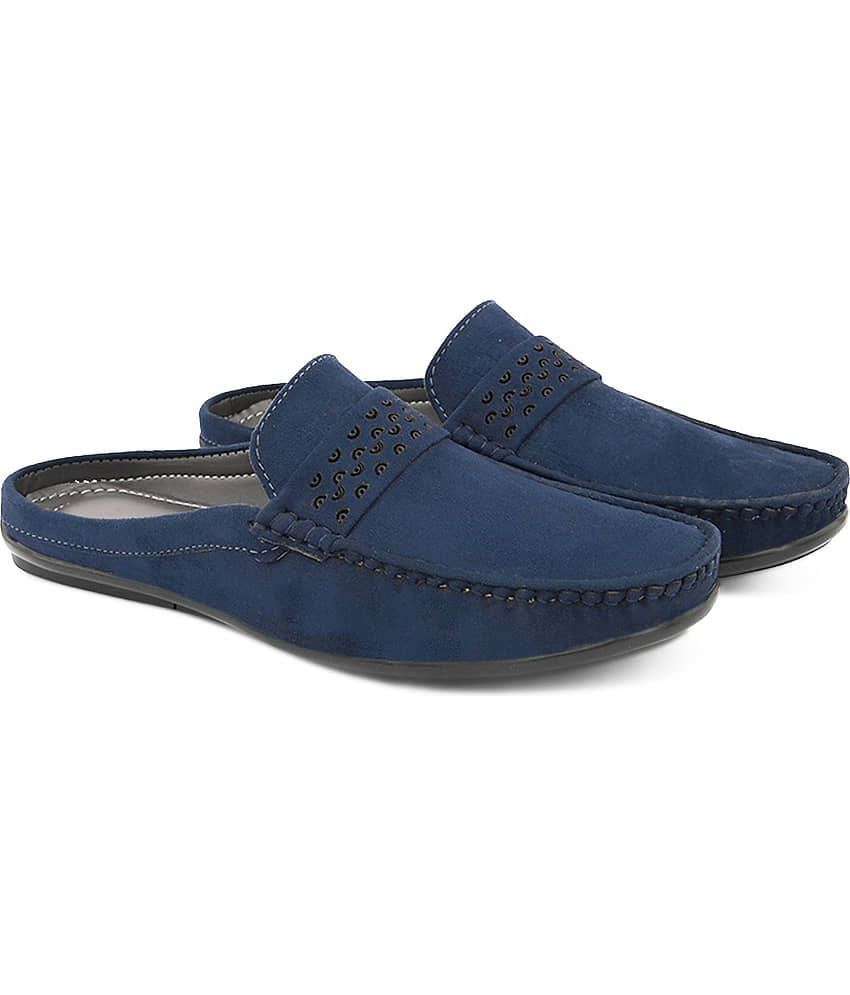 Sir Corbett Blue Men's Slip on - Formal Shoes | Buy online on ZillyBuy