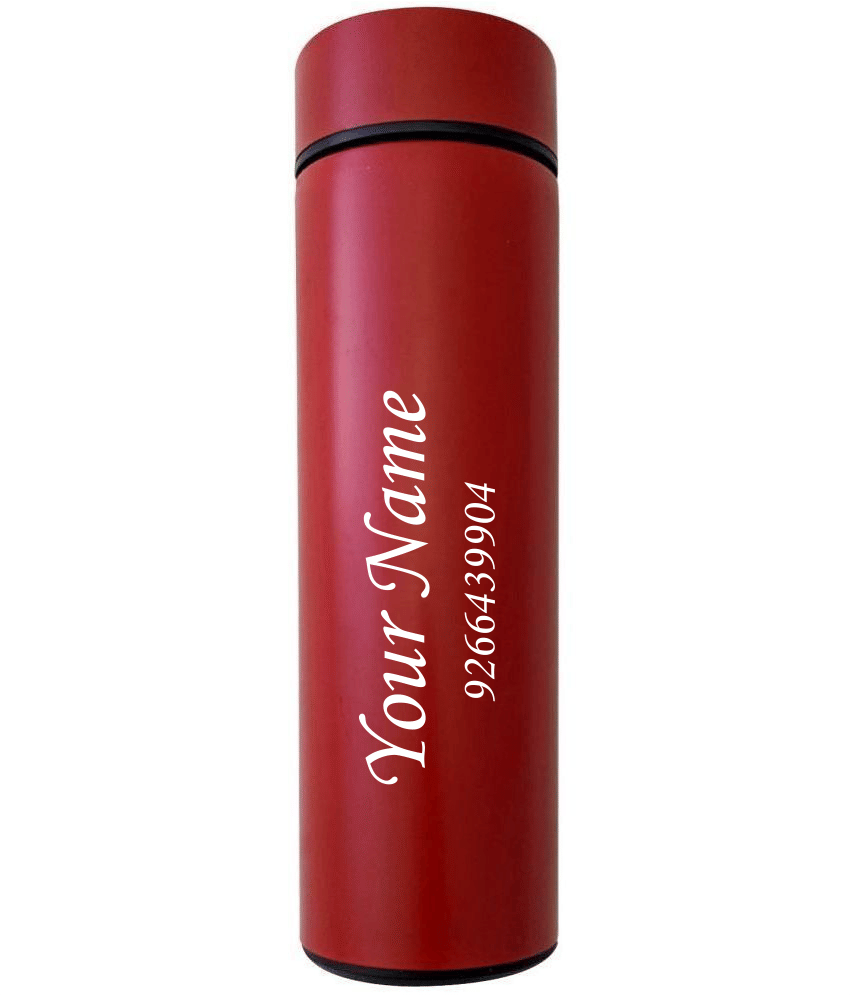 kk crosi Temperature Bottle Red Steel Water Bottle 500 mL ( Set of 1 ) kk crosi Temperature Bottle Red Steel Water Bottle 500 mL ( Set of 1 )