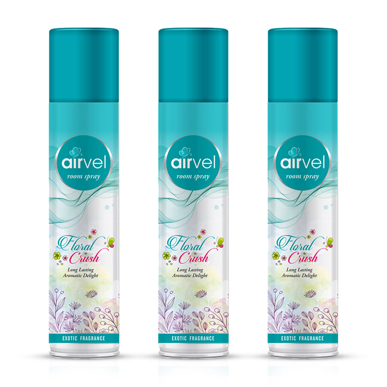 Airvel Floral Fragrance Room Spray Air Freshener for Home, Bathroom and Car 217ml ( Pack of 3 ) Airvel Floral Fragrance Room Spray Air Freshener for Home, Bathroom and Car 217ml ( Pack of 3 )