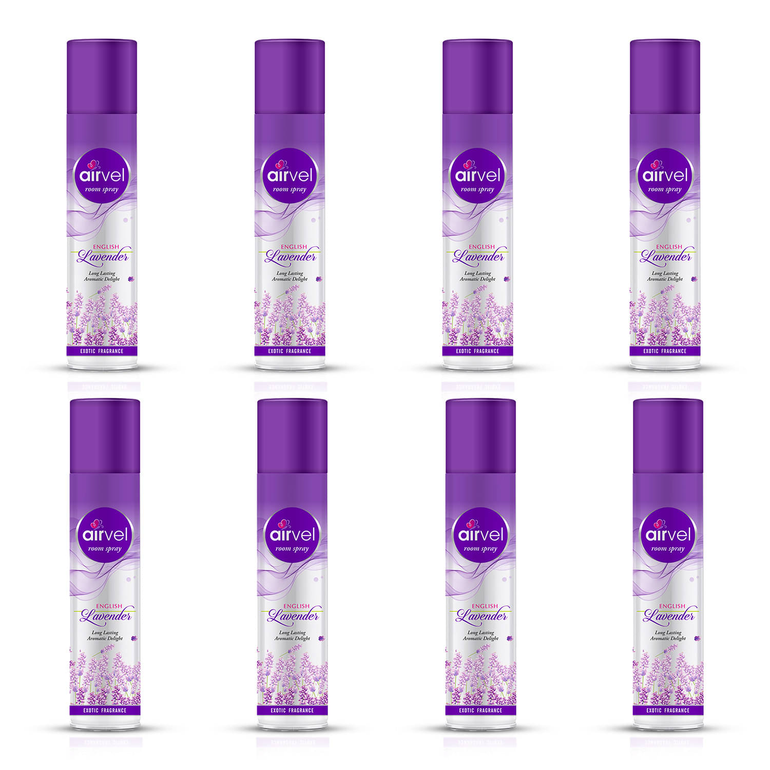 Airvel Lavender Fragrance Room Spray Air Freshener for Home, Bathroom and Car 217ml ( Pack of 8 ) Airvel Lavender Fragrance Room Spray Air Freshener for Home, Bathroom and Car 217ml ( Pack of 8 )