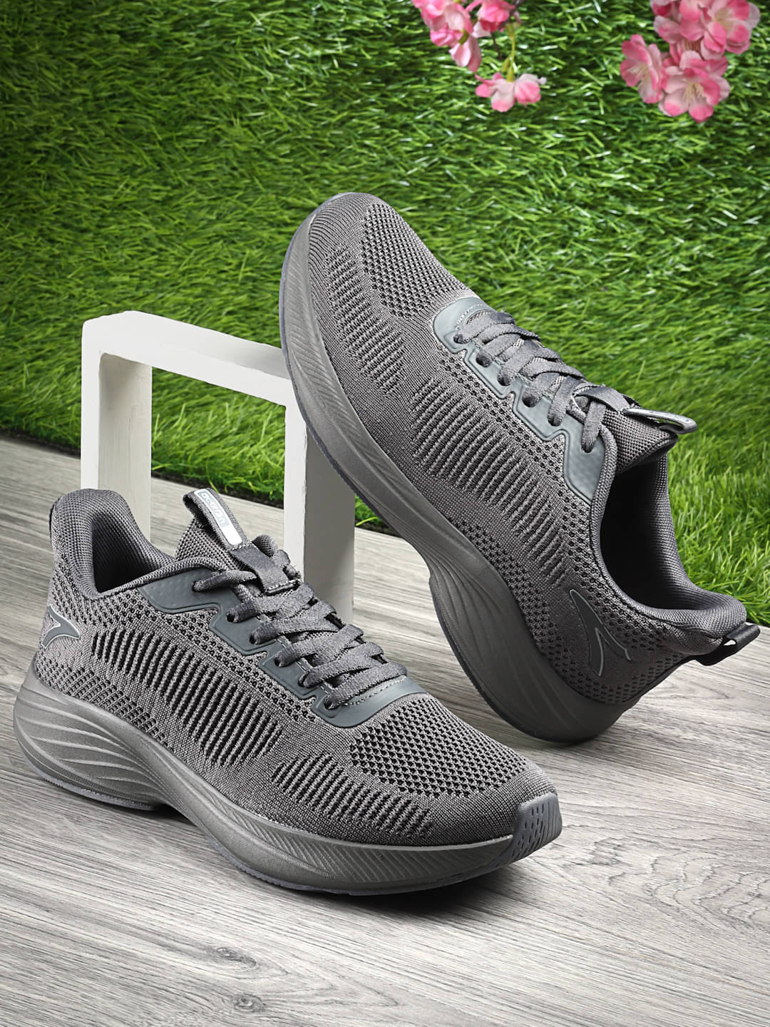     			Action Breathable For Men Gray Men's Sports Running Shoes