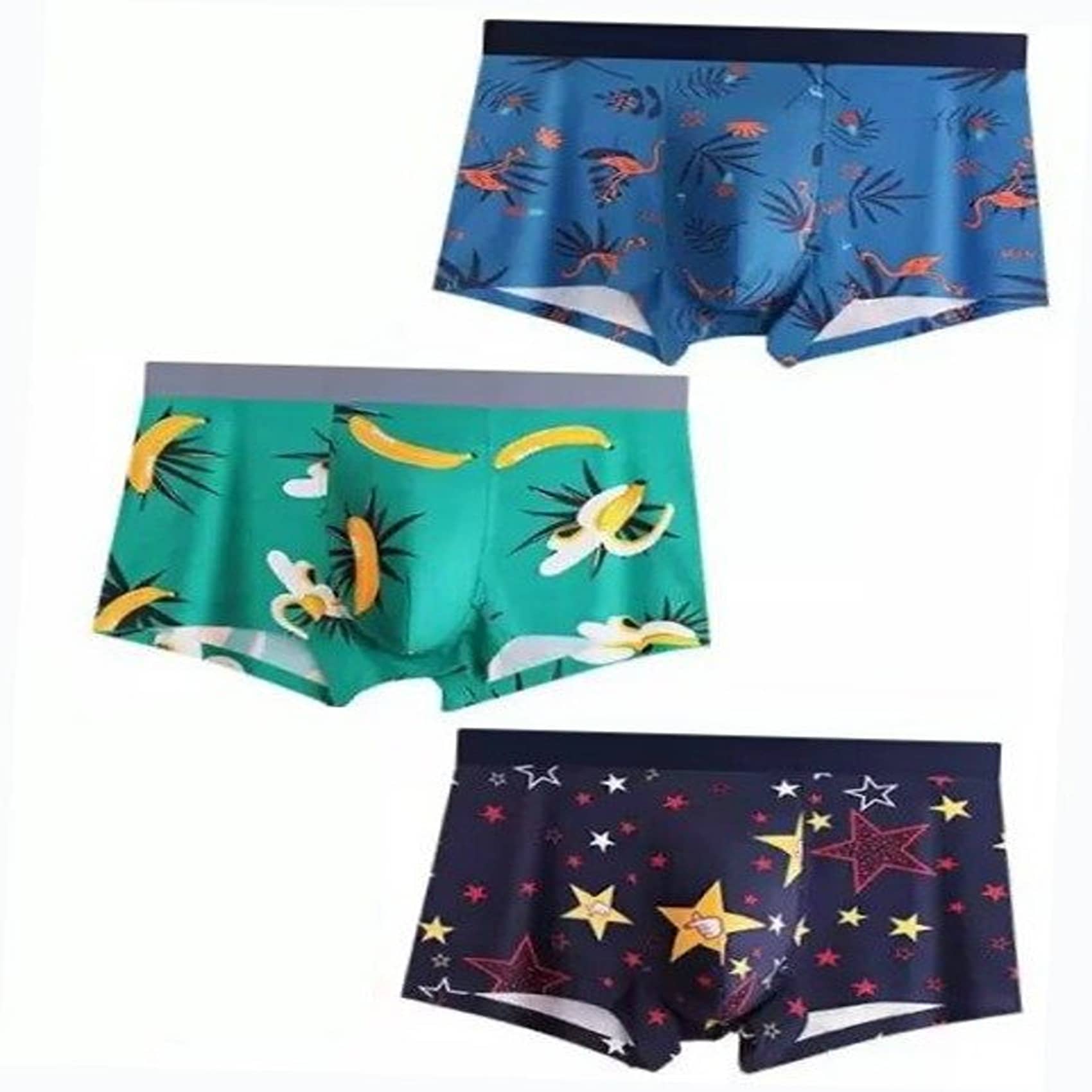 Cavenders Pack of 3 Nylon Trunks For Men's ( Multicolor )