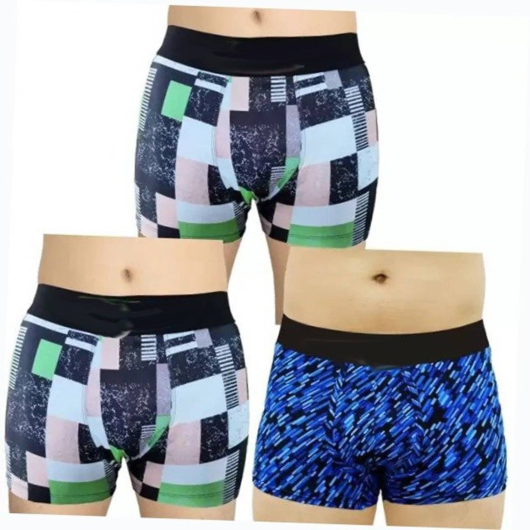 Cavenders Pack of 3 Nylon Trunks For Men's ( Multicolor )