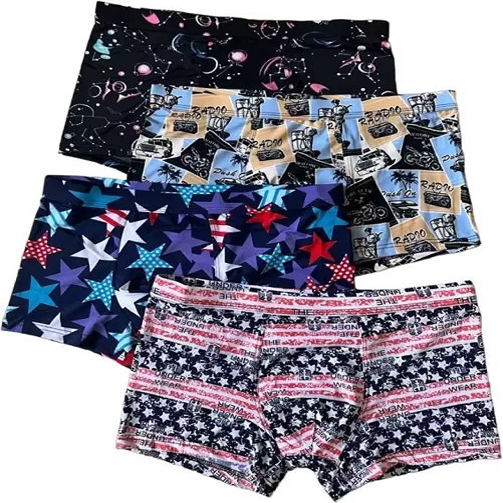 Cavenders Pack of 3 Nylon Trunks For Men's ( Multicolor )
