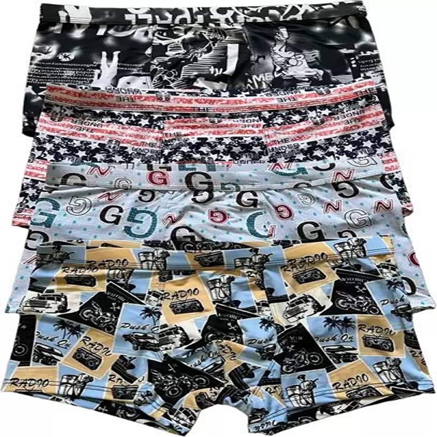 Cavenders Pack of 3 Nylon Trunks For Men's ( Multicolor )