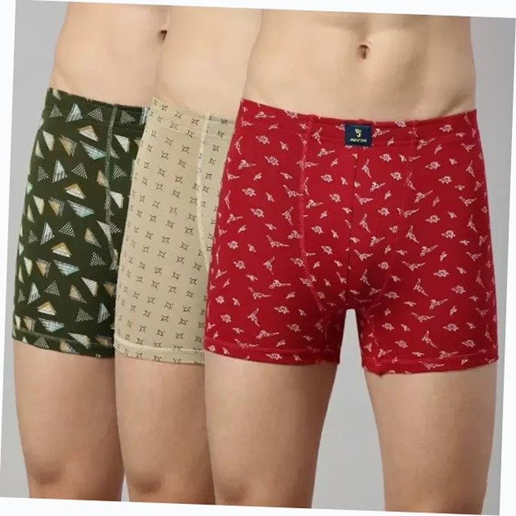Cavenders Pack of 3 Nylon Trunks For Men's ( Multicolor )