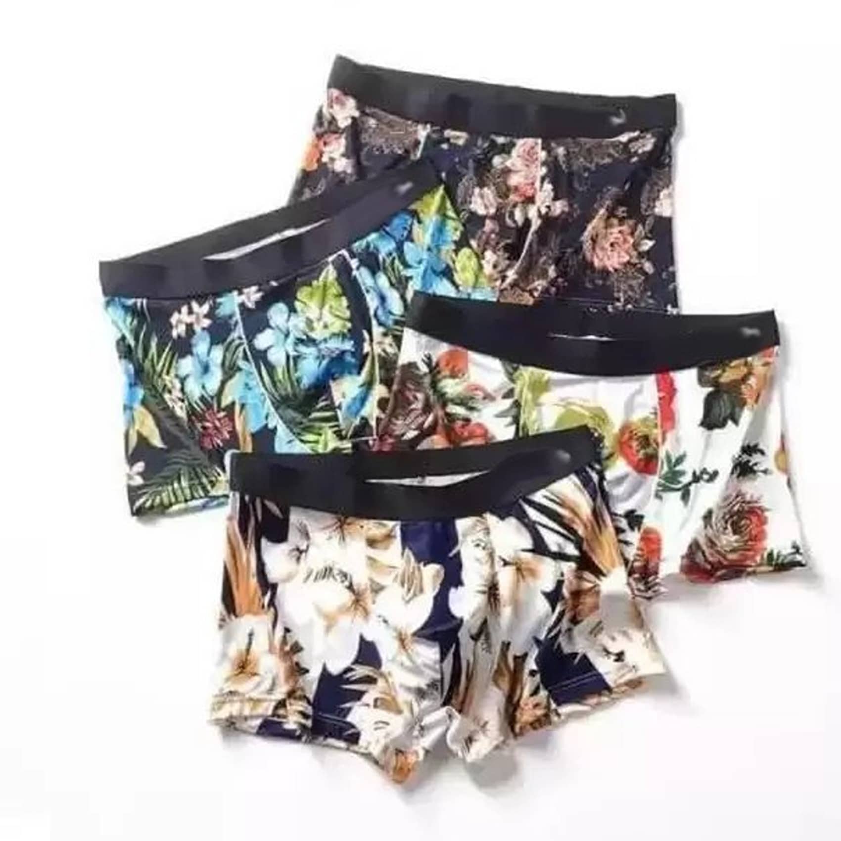 Cavenders Pack of 3 Nylon Trunks For Men's ( Multicolor )