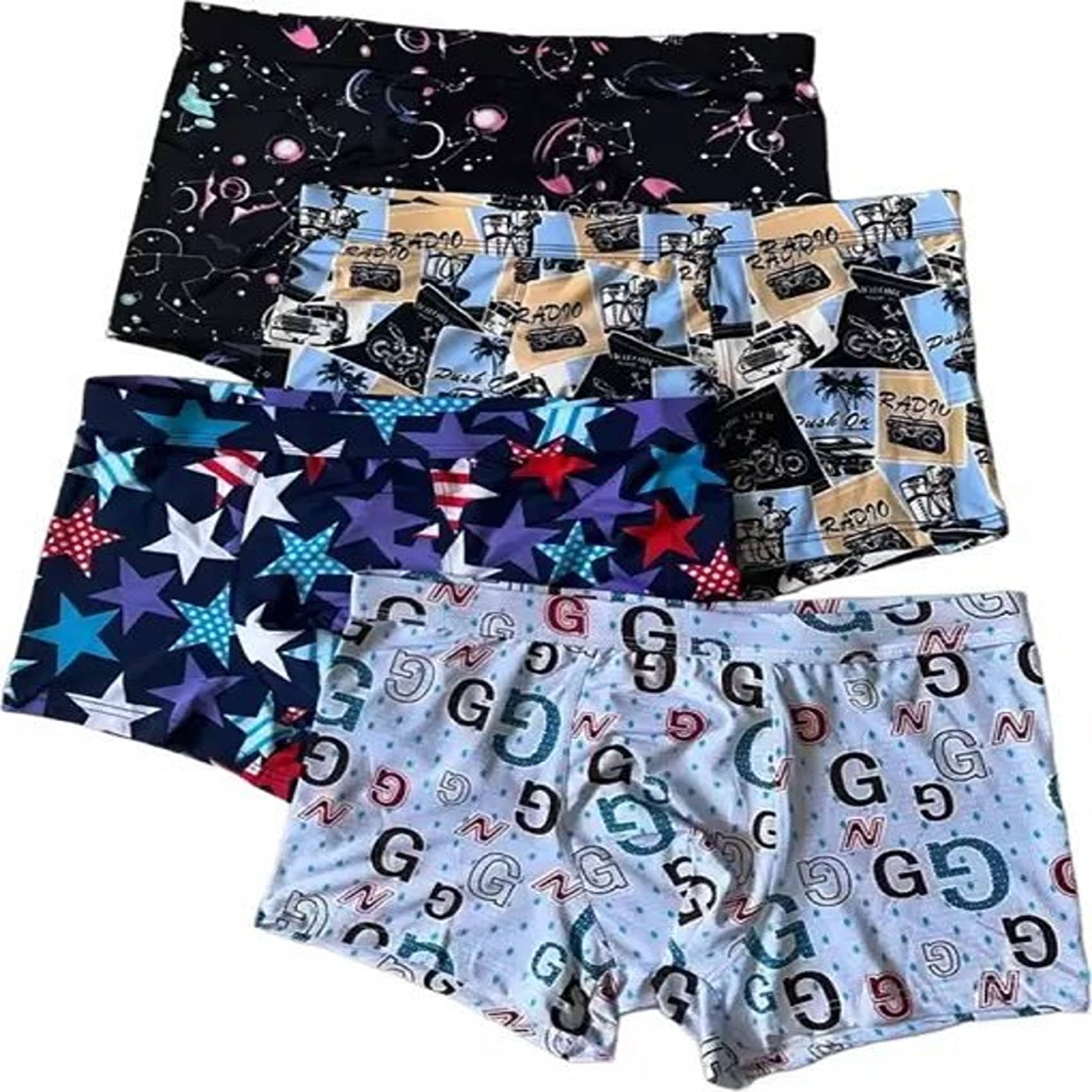 Cavenders Pack of 3 Nylon Trunks For Men's ( Multicolor )