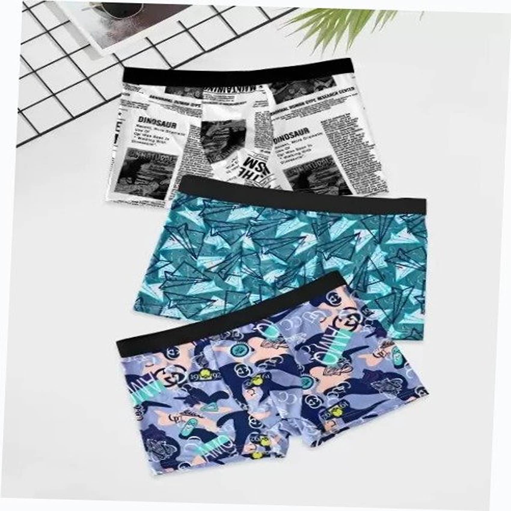 Cavenders Pack of 3 Nylon Trunks For Men's ( Multicolor )