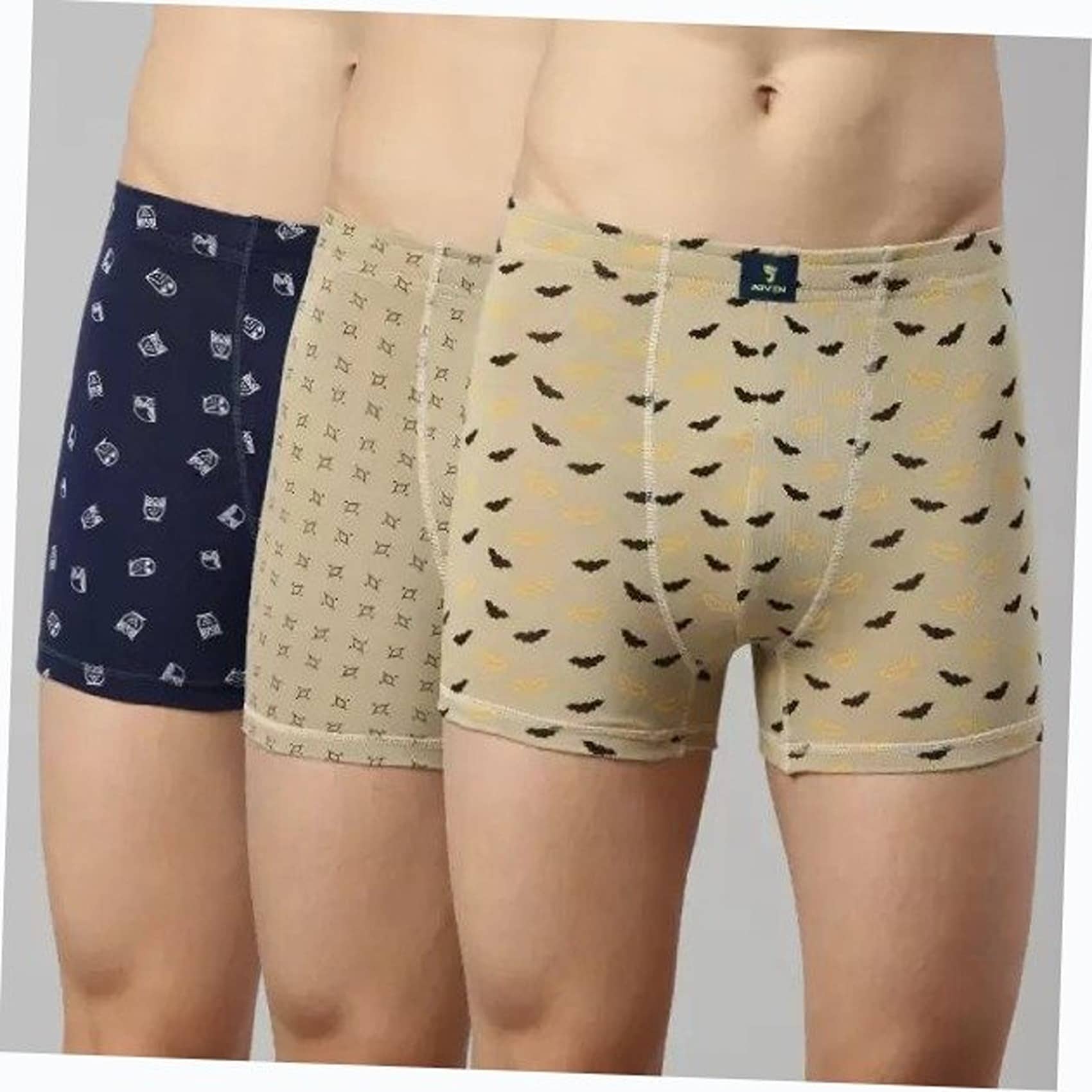Cavenders Pack of 3 Nylon Trunks For Men's ( Multicolor )