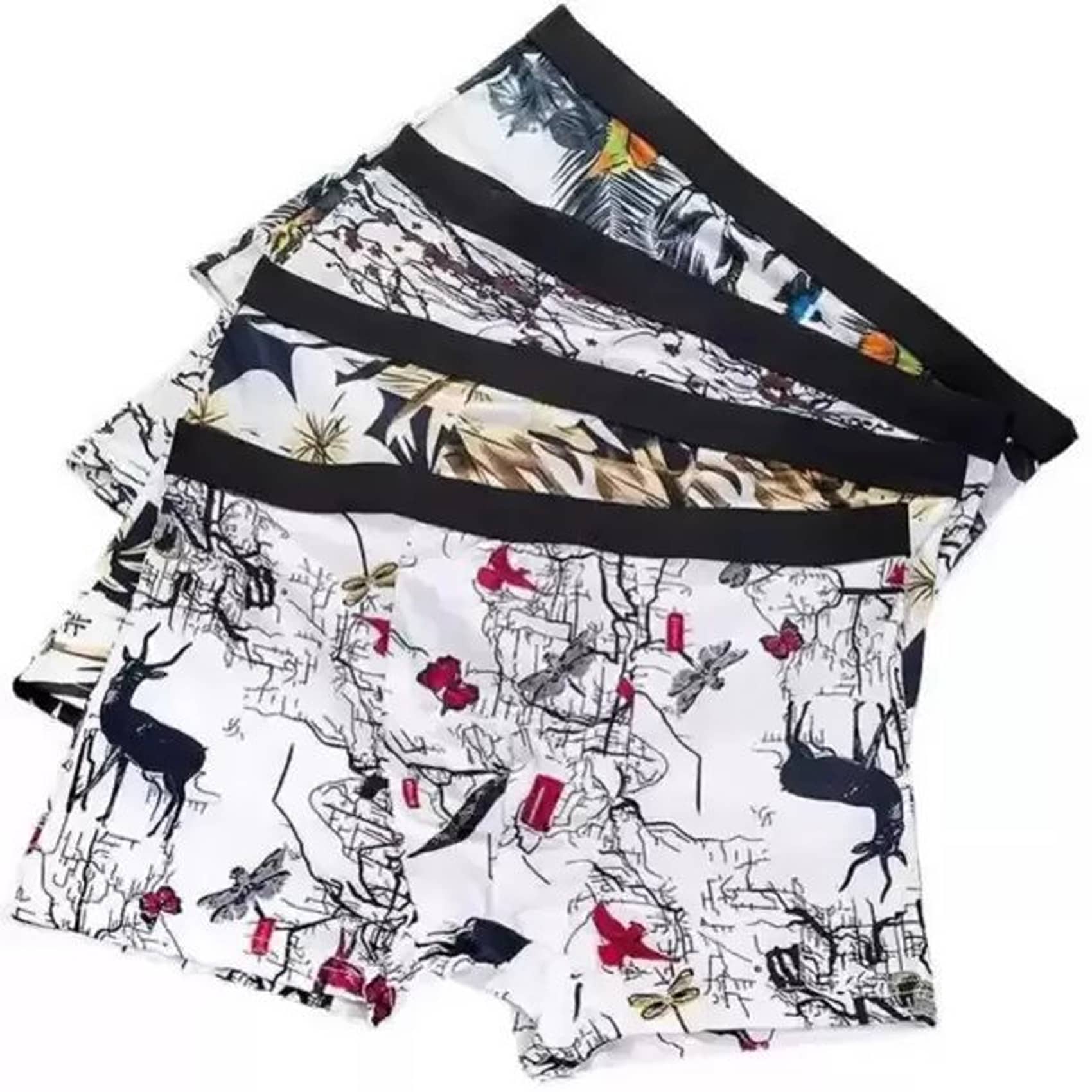 Cavenders Pack of 3 Nylon Trunks For Men's ( Multicolor )