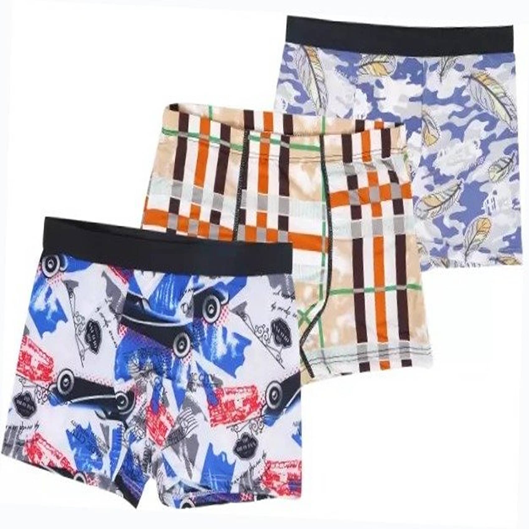 Cavenders Pack of 3 Nylon Trunks For Men's ( Multicolor )