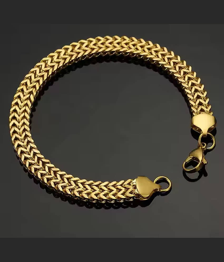 FASHION FRILL Gold Bracelet ( Pack of 1 ) - Bangles & Bracelets | Buy online on ZillyBuy