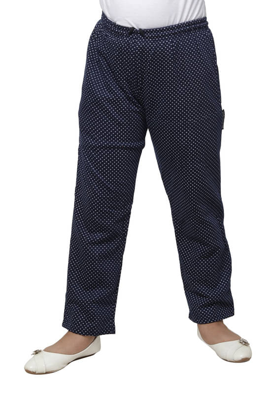     			IndiWeaves Pack of 1 Girls Fleece Trackpants ( Colors )