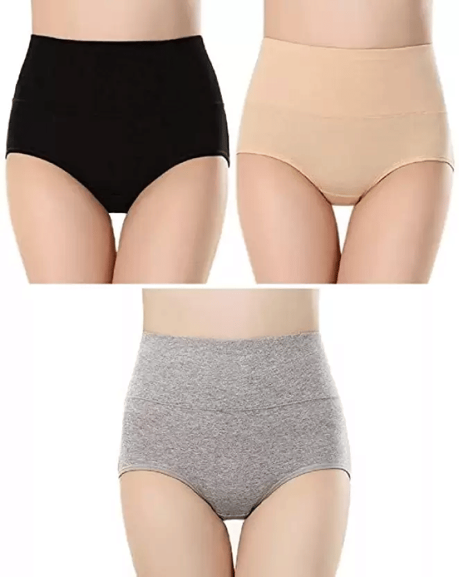     			Louis Craft Pack of 3 Cotton Lycra Hipster For Women ( Multicolor )