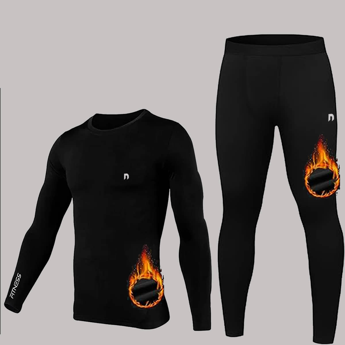 NEVER LOSE Men's T-shirt Trousers Co-Ords Set ( Pack of 1 , Black )