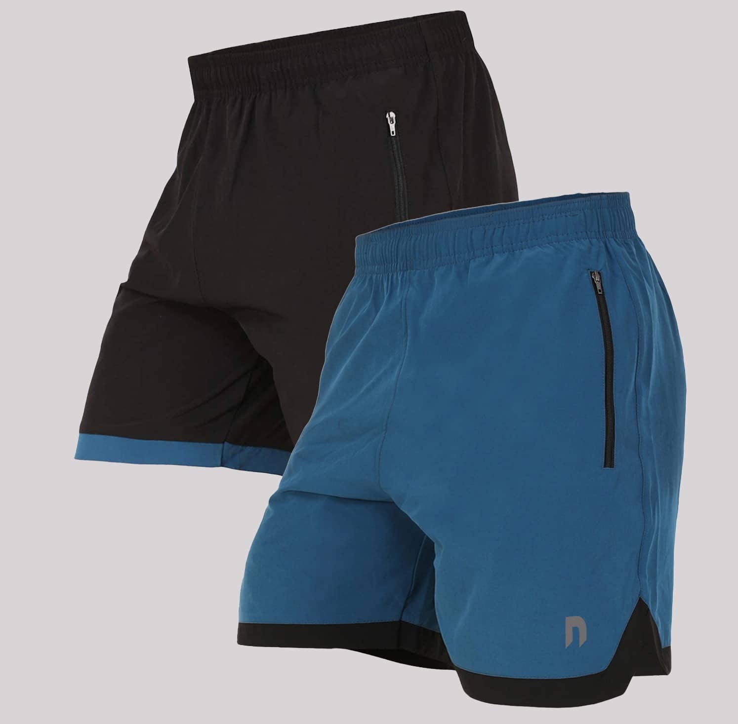 NEVER LOSE Multicolor Polyester Men's Cycling Shorts ( Pack of 2 ) - Shorts | Buy online on ZillyBuy