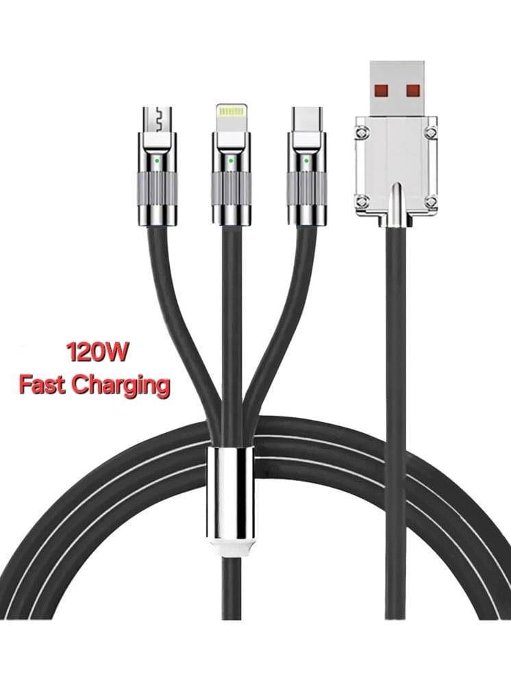     			OLIVE OPS Black 5 A Multi Pin Cable 1.2 Meter