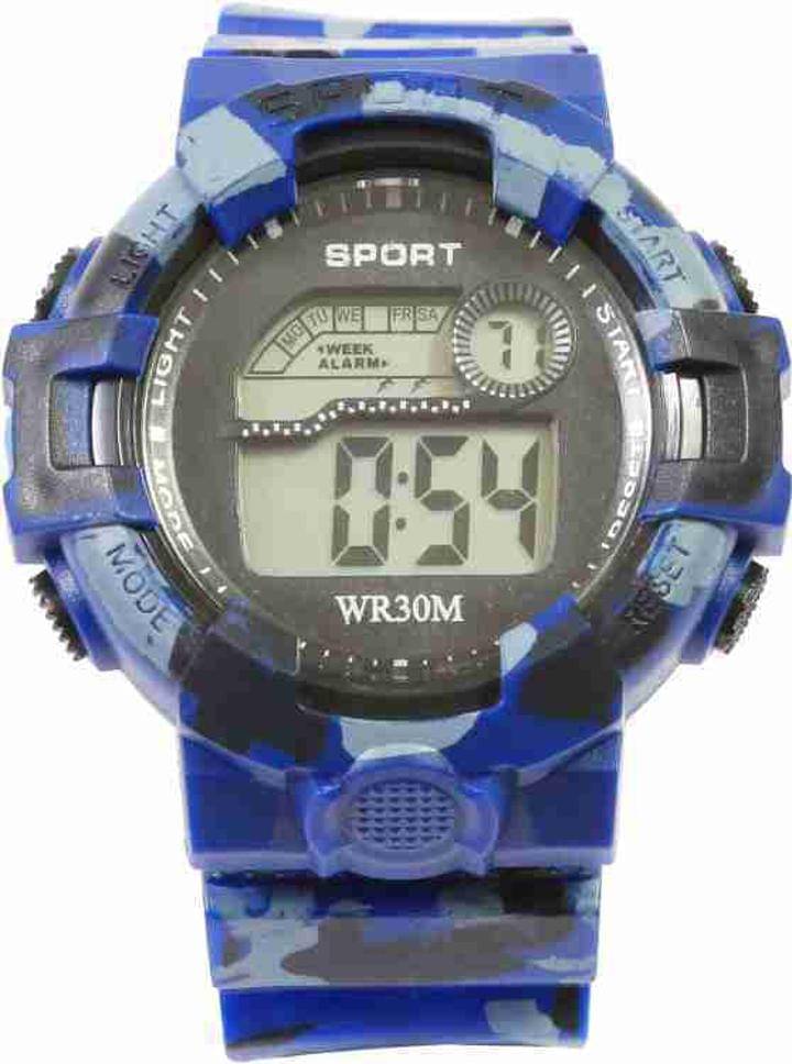     			PIRASO Multicolor Resin Digital Men's Watch