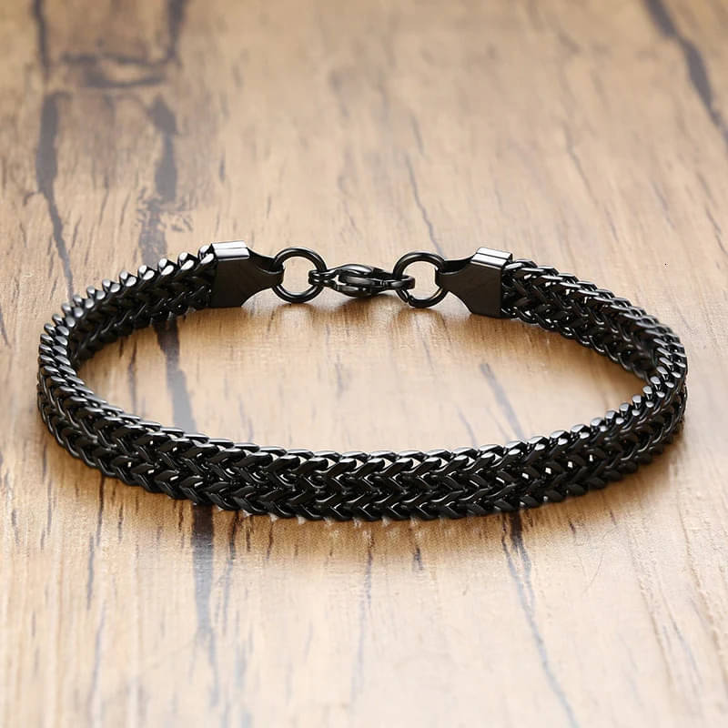     			Thrillz Black Bracelet ( Pack of 1 )