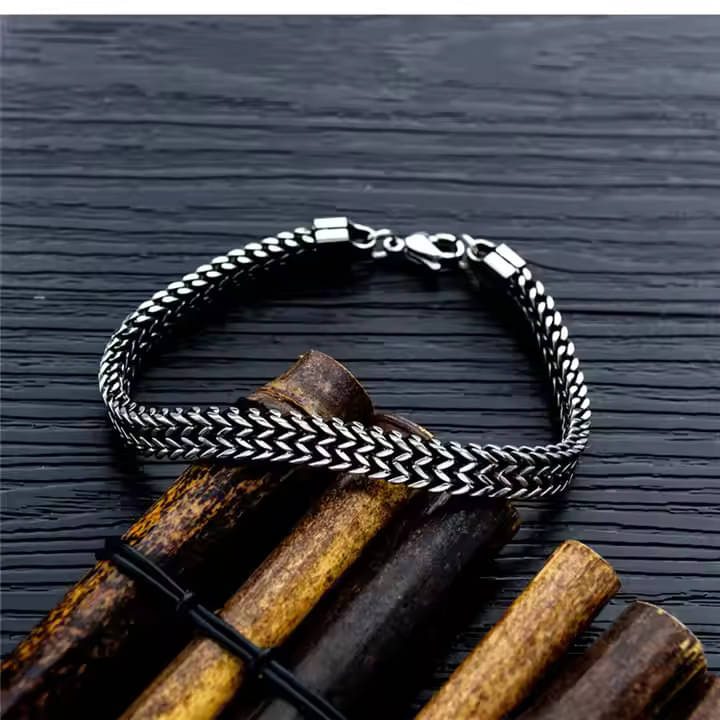     			Thrillz Silver Bracelet ( Pack of 1 )