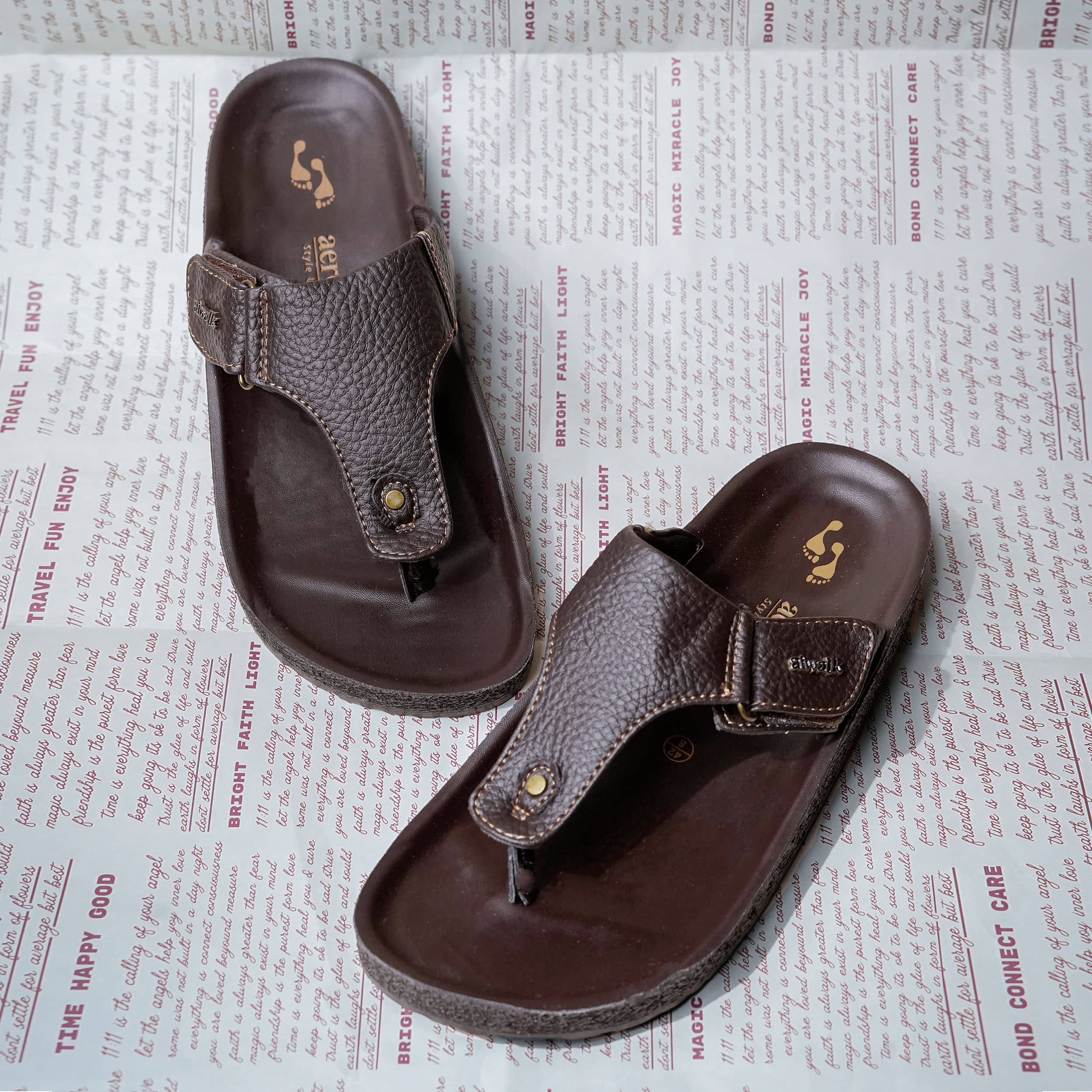 Aerowalk Brown Men's Daily Slipper
