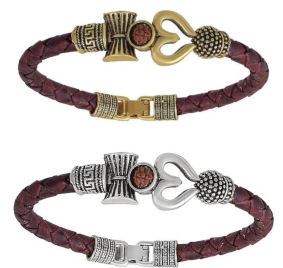     			BHARDWAJ REATILS Rudraksha Kada 1 ( Pack of 2 )