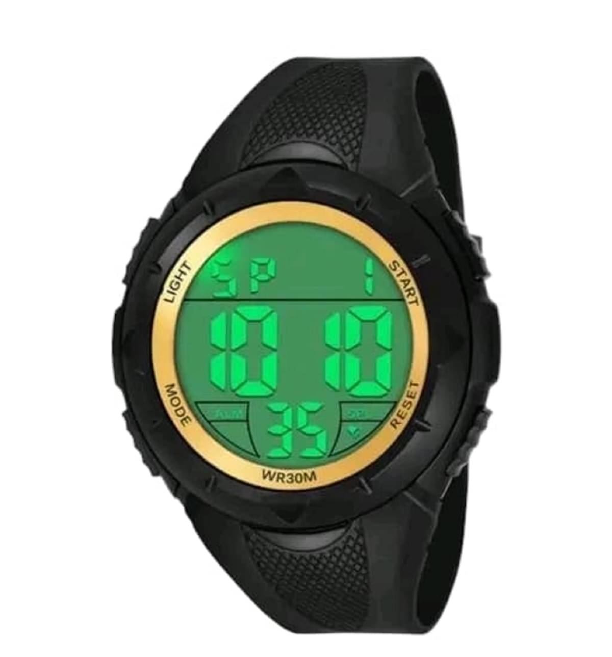     			Cosmic Black Rubber Digital Men's Watch
