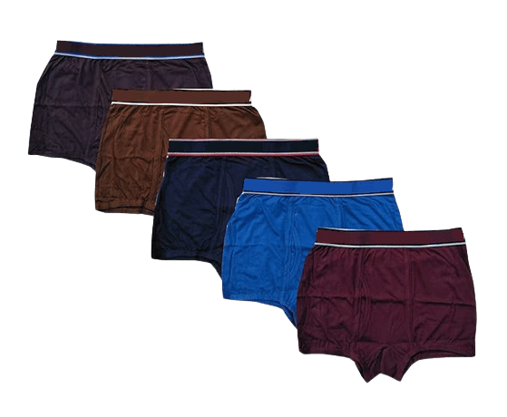     			D1 DIFFERENT ONE Pack of 5 Cotton Trunks For Men's ( Multicolor )